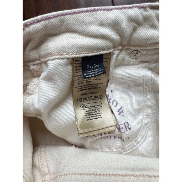 Scotch & Soda Cream High Rise Slim Fit High Five Jeans size 27 - Picture 12 of 16